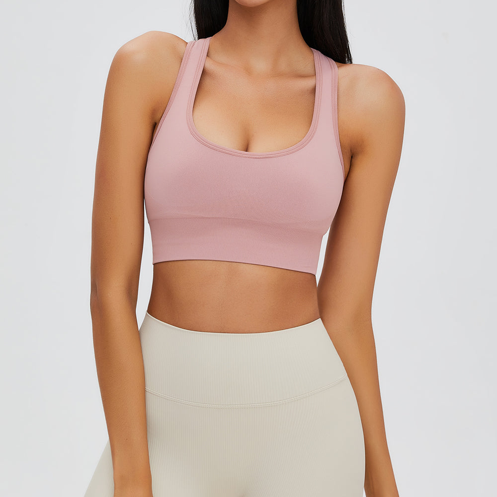 Adjustable Peach Crop Top