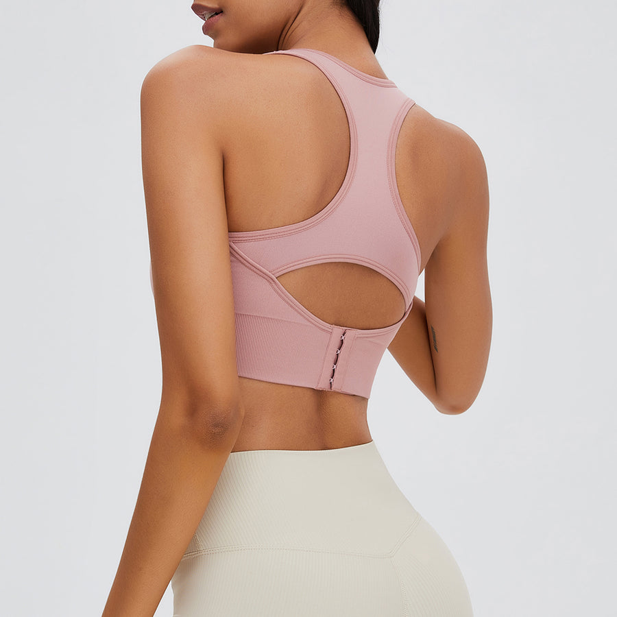 Adjustable Peach Crop Top