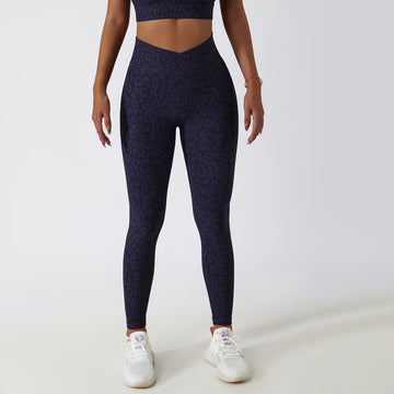 Purple Leopard Legging - Wild Line