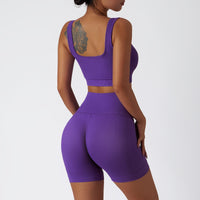 Purple Short Set - Mono Line