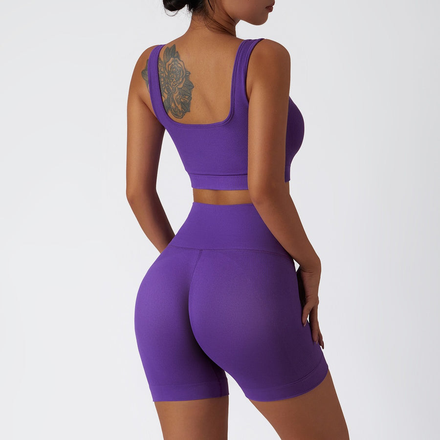 Purple Short Set - Mono Line