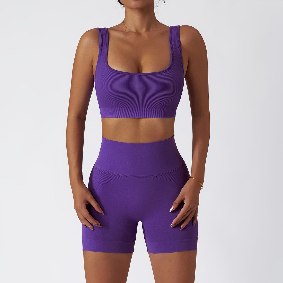 Purple Short Set - Mono Line