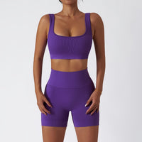 Purple Short Set - Mono Line