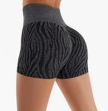 Zebra Black Shorts - Wild Line