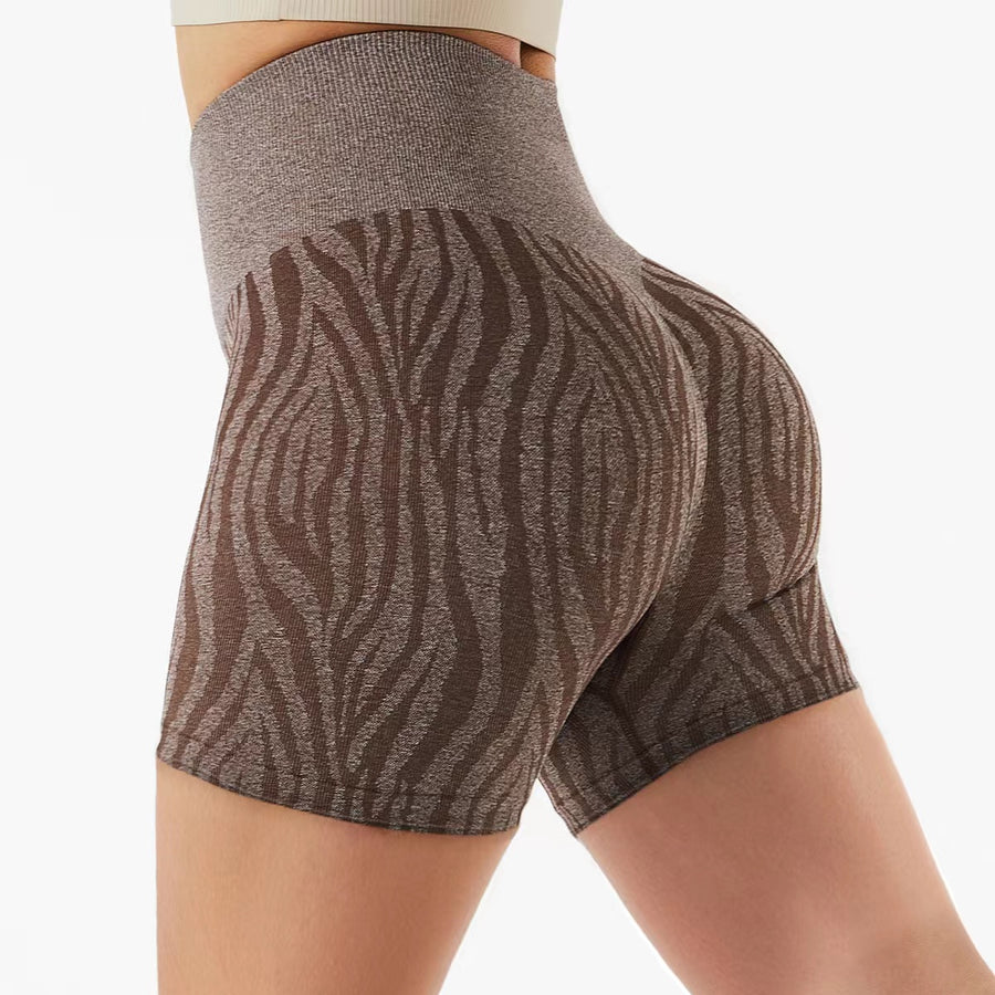 Zebra Brown Shorts - Wild Line