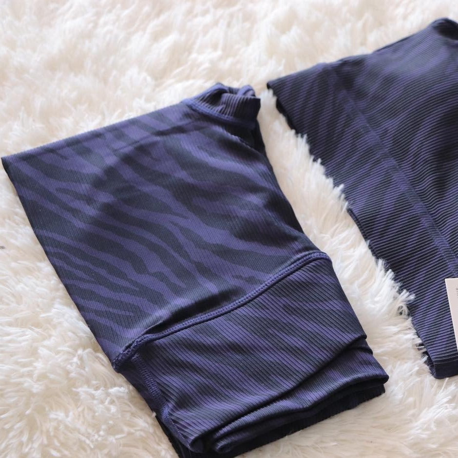 Purple Zebra Legging - Wild Line