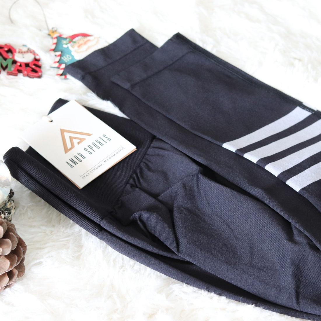 Stripes Black Legging - STOCK SALE