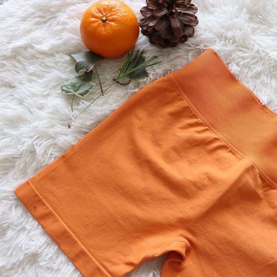 Orange SHORTS - Strappy Line