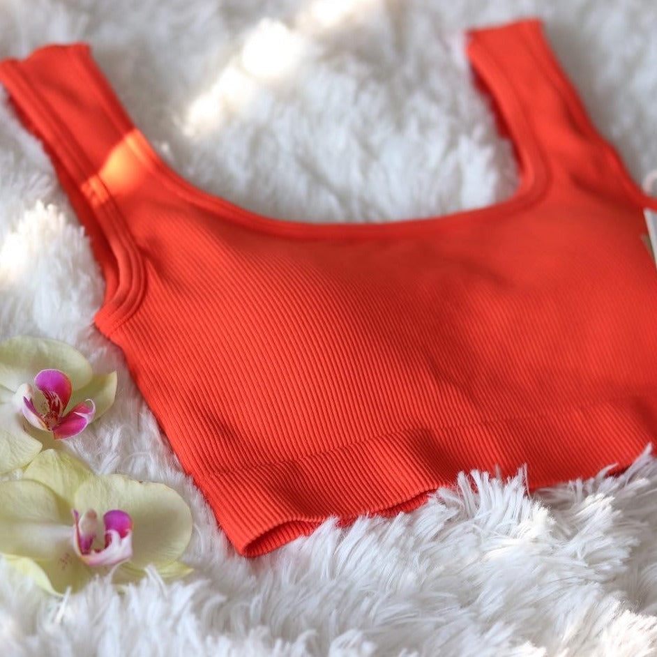 Sunset Orange Short Set - Mono Line