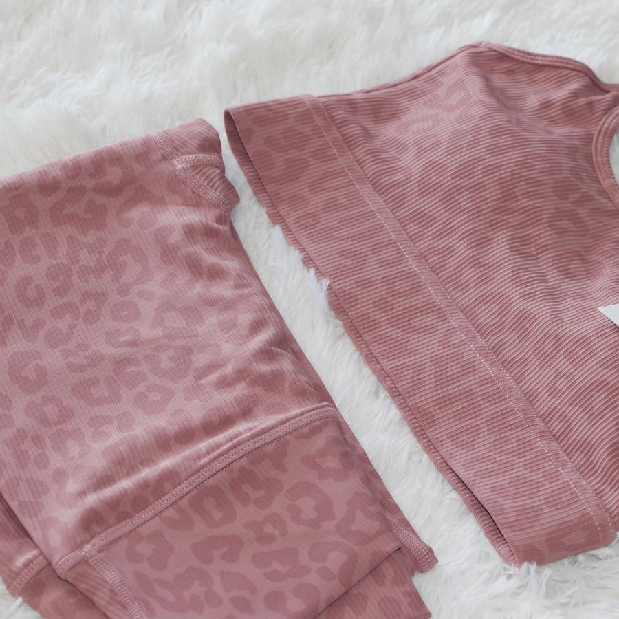 Pink Leopard Legging - Wild Line