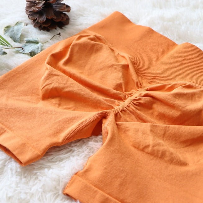 Orange Short Set - Strappy Line