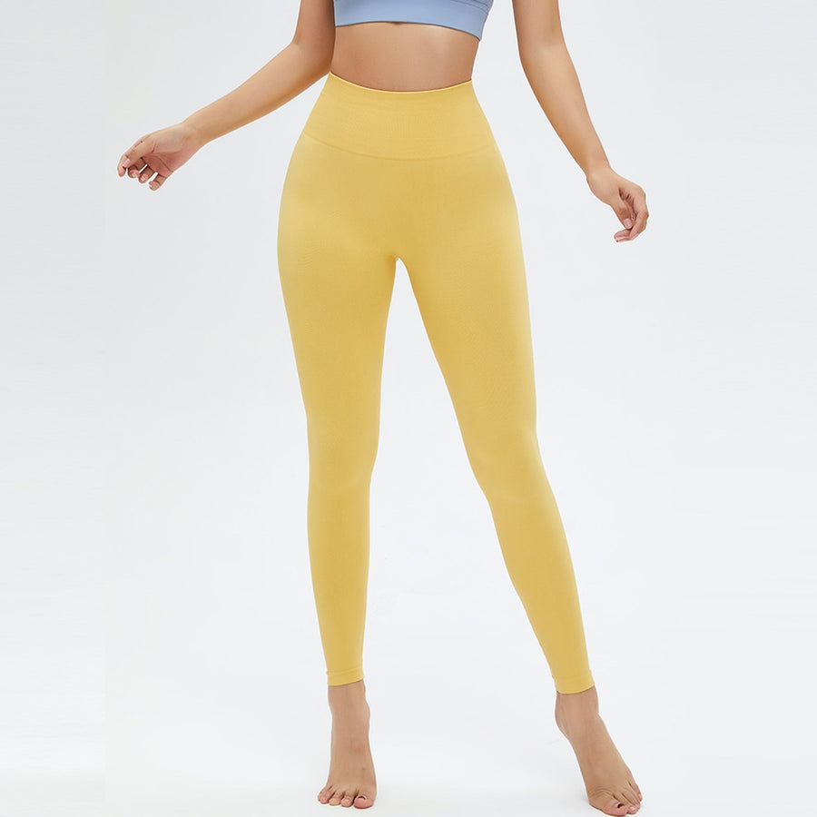 High Waisted Yellow Legging